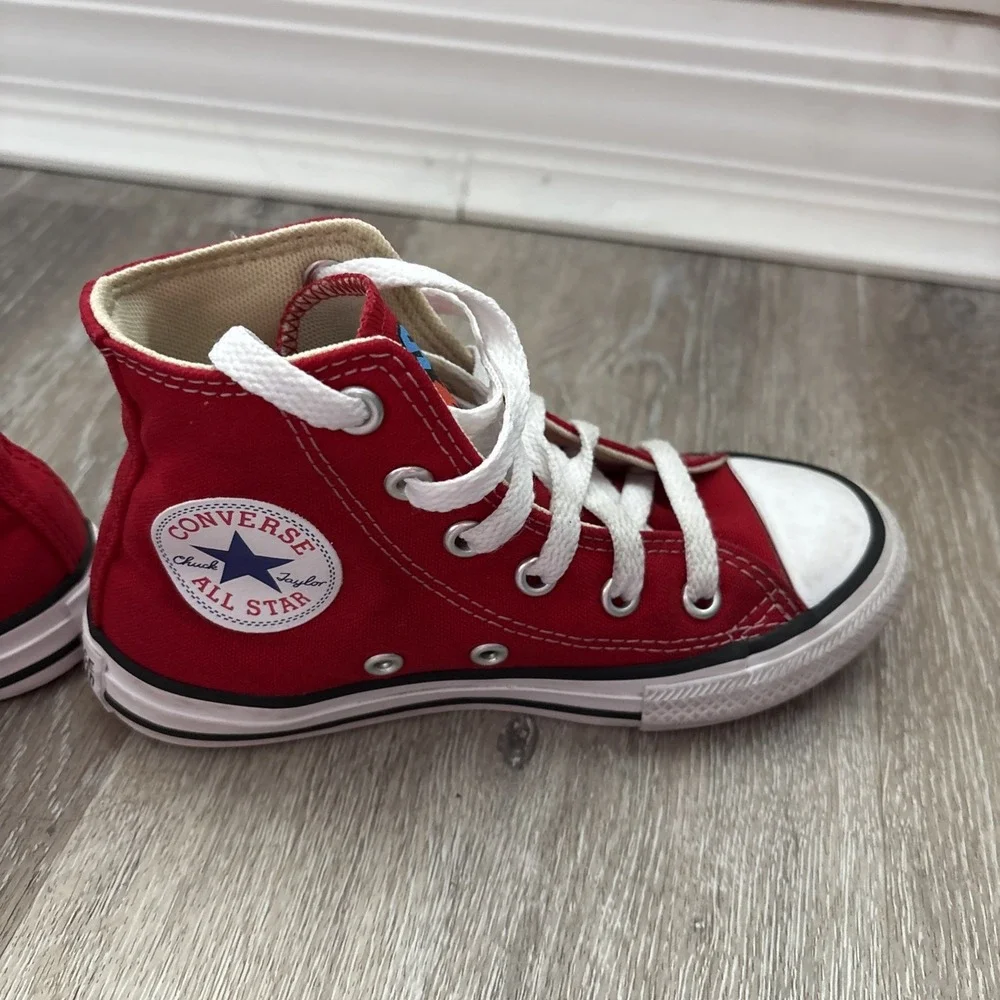 Converse Custom Super Mario Red Children's High Tops Size 11 Titus